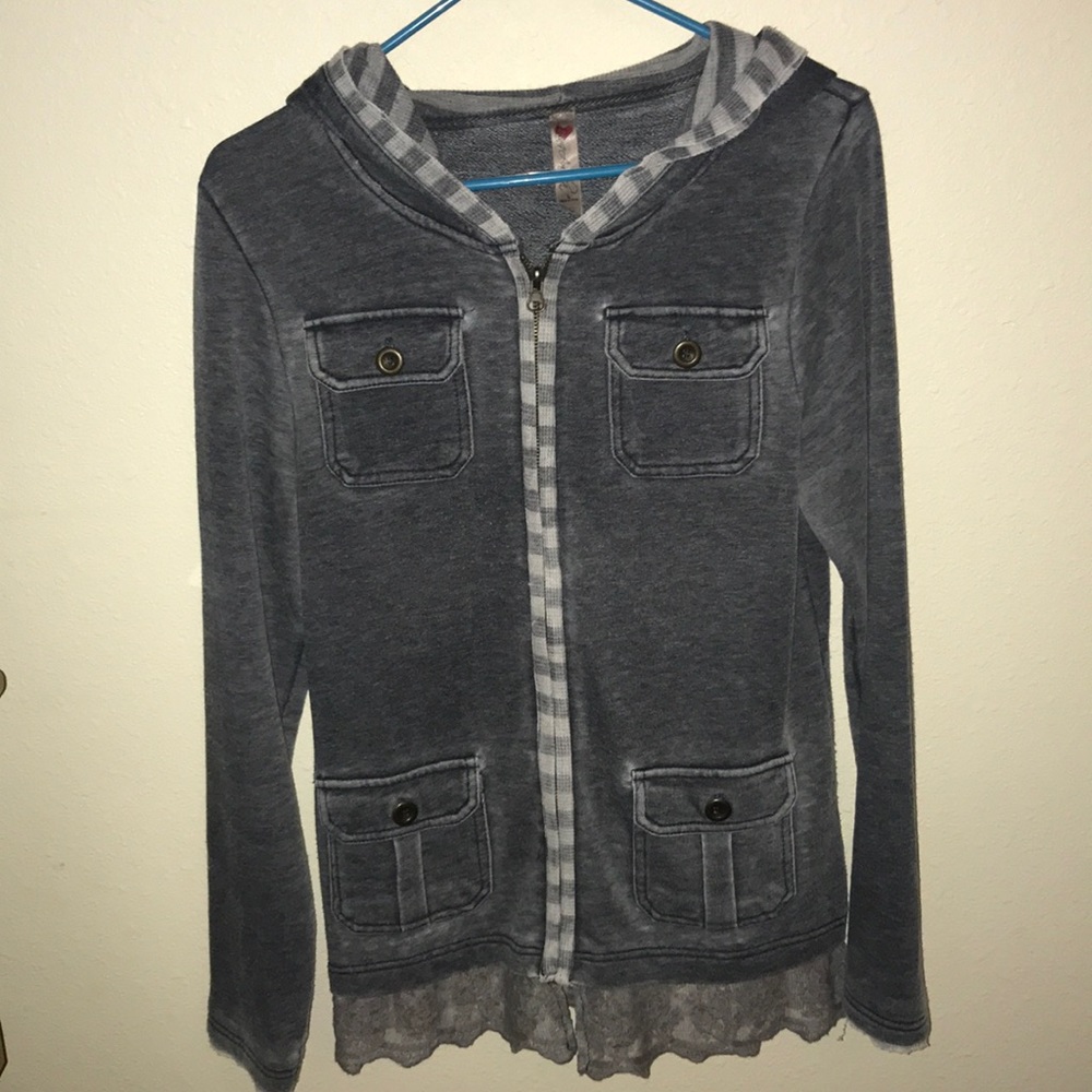 From Sachs! Hardly worn. Comfy and cute zip up